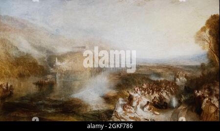 JMW Turner peinture; 'l'ouverture de la Wallhalla', 1842, huile sur acajou; exemple de Romanticisme, 19th siècle Banque D'Images