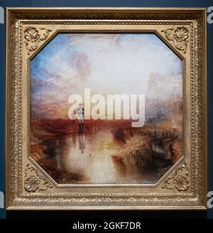 JMW Turner 'War. L'exil et le Rocher Limpet'. Turner peinture de Napoléon sur fabrication Helena, huile sur toile, 1842 Banque D'Images