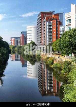 Propriété de luxe et exclusive en bord de mer et immobilier dans le centre de la ville de Leeds Banque D'Images