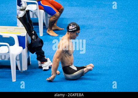 PRU-TOKIO (KOTO-KU), JAPON - AOÛT 26: Featurebild, Garcia Tolson (USA) beim Schwimmen am Tag (3) der Paralympics (Paralymphe Spiele) Tokio 2020 Banque D'Images