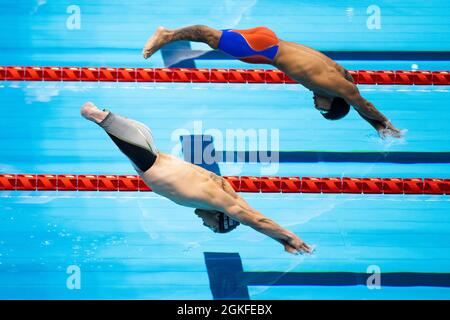 PRU-TOKIO (KOTO-KU), JAPON - AOÛT 26: Featurebild, Garcia Tolson (USA) beim Schwimmen am Tag (3) der Paralympics (Paralymphe Spiele) Tokio 2020 Banque D'Images