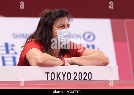 TOKIO (CHIYODA-KU), JAPON - AOÛT 28 : Bundelessin Carmen Bruckmann beim Kampf der Hoffnungsrunde von KORNHASS, Nikolai (GER) vom Turnverein Gundel Banque D'Images