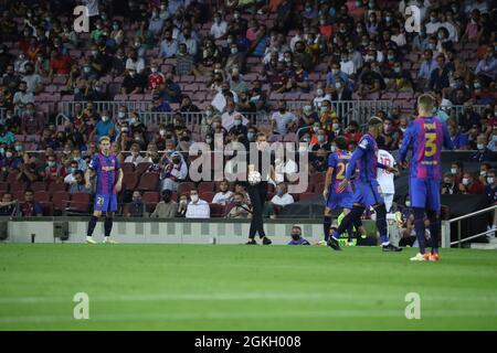 14 septembre 2021, Espagne, Barcelone: Football, Ligue des champions, Stage de groupe, Groupe E, Matchday 1, FC Barcelone - Bayern Munich, Camp Nou Stadion: 999/JGS/CORDONPRESS Presse cordon Banque D'Images