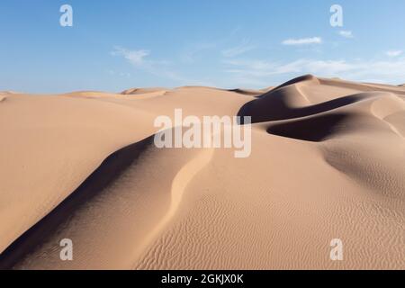 Algodones Dunes dans le sud-est de la Californie près de la frontière avec l'Arizona et le Mexique. Banque D'Images