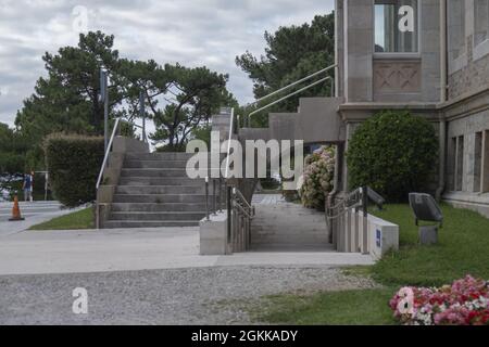 SANTANDER, ESPAGNE - 15 août 2021: Une belle vue du Palais de Magdalena à Santander, Espagne Banque D'Images