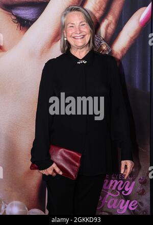 New York, États-Unis. 14 septembre 2021. MANHATTAN, NEW YORK CITY, NEW YORK, Etats-Unis - SEPTEMBRE 14 : l'actrice Cherry Jones arrive à la première de Fox Searchlight Pictures 'les yeux de Tammy Faye' qui a eu lieu au SVA Theatre le 14 septembre 2021 à Manhattan, New York, New York, Etats-Unis. (Photo par Kevin Lian/image Press Agency) Credit: Image Press Agency/Alay Live News Banque D'Images
