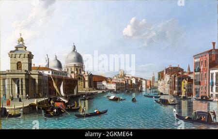 Giovanni Antonio Canal, appelé Canaletto, peinture de paysage, Santa Maria della Salute, et, Grand Canal, Venise, 1700-1799 Banque D'Images