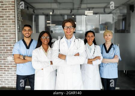 Chef de la direction de l'équipe internationale de médecins Banque D'Images