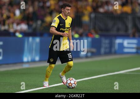 Berne, Suisse, 14 septembre 2021. Meschack Elia de Young Boys lors du match de la Ligue des champions de l'UEFA à Stadion Wankdorf, Berne. Le crédit photo devrait se lire: Jonathan Moscrop / Sportimage Banque D'Images