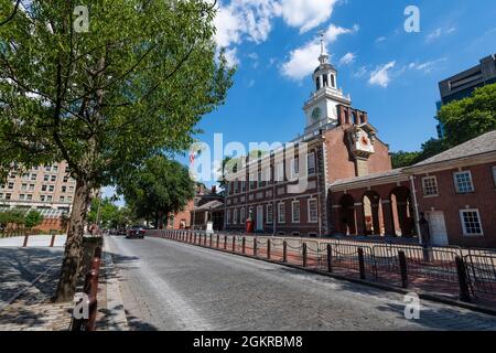 Independence Hall, Philadelphie, Pennsylvanie, États-Unis d'Amérique, Amérique du Nord Banque D'Images