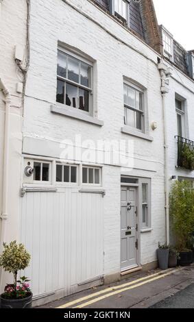 L'ancienne maison de Ghislaine Maxwell sur Kinnerton Street à Belgravia, Knightsbridge, Londres. Banque D'Images