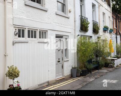 L'ancienne maison de Ghislaine Maxwell sur Kinnerton Street à Belgravia, Knightsbridge, Londres. Banque D'Images