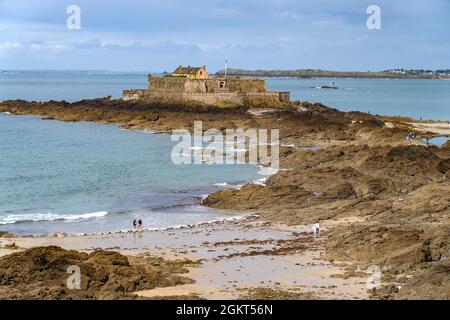 Fort National à Saint Malo, Bretagne, Frankreich | fort National à Saint Malo, Bretagne, France Banque D'Images