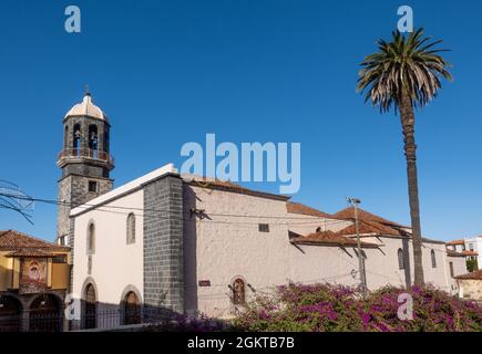 La Orotava, Tenerife, Espagne - 01 janvier 2020. L'église de Santo Domingo dans le centre historique de la ville de la Orotava, Banque D'Images