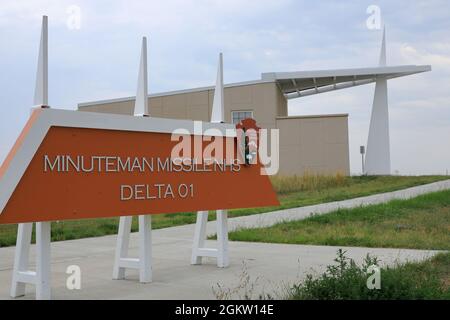 Le centre d'information de Minuteman missile Delta 01 Lunch Facility près de Wall.South Dakota.USA Banque D'Images