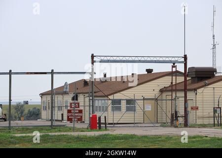 Le lieu historique de déjeuner du site historique des missiles Delta 01 Minuteman près de Wall.Dakota du Sud.USA Banque D'Images