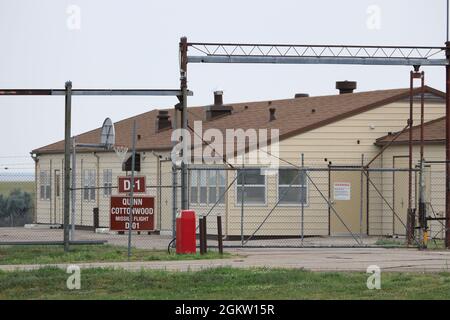 Le lieu historique de déjeuner du site historique des missiles Delta 01 Minuteman près de Wall.Dakota du Sud.USA Banque D'Images