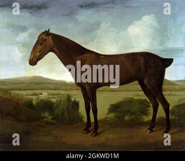 Vintage George Stubbs peinture art cheval Banque D'Images