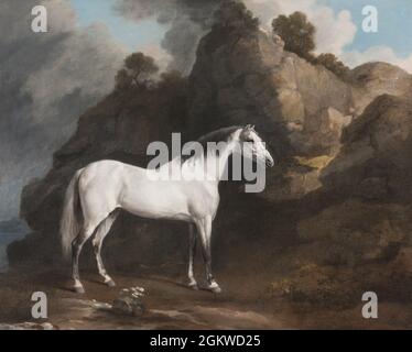 Vintage George Stubbs peinture art cheval Banque D'Images