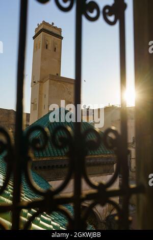 Univerzita Al-Karaouine, Fès, Maroc, Afrique. Banque D'Images