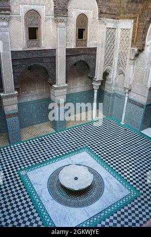 Univerzita Al-Karaouine, Fès, Maroc, Afrique. Banque D'Images