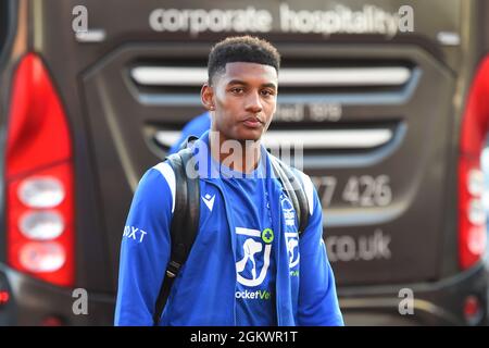 NOTTINGHAM, ROYAUME-UNI. 15 SEPT Jayden Richardson, de Nottingham Forest, arrive devant le match de championnat Sky Bet entre Nottingham Forest et Middlesbrough au City Ground, à Nottingham, le mercredi 15 septembre 2021. (Credit: Jon Hobley | MI News) Credit: MI News & Sport /Alay Live News Banque D'Images