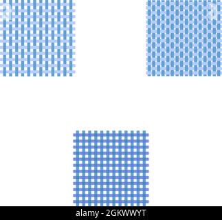 Panier, tricoté, tissé, chaînette, motif vectoriel Illustration de Vecteur