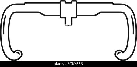 Guidon de vélo tout terrain concept Vector Illustration de Vecteur