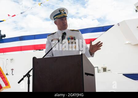 SANTA RITA, Guam (29 juillet 2021) - SMA. Karl Schultz, commandant, U.S. Coast Guard Banque D'Images