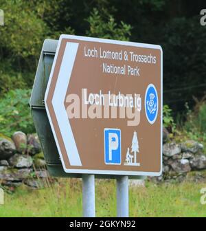 Loch Lubnaig / Loch Lomond et parc national des Trossachs. Banque D'Images