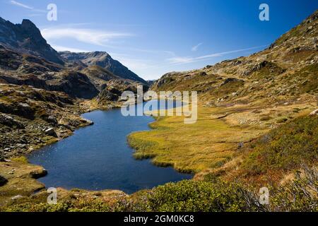 FRANCE SAVOIE (73) ARECHES, LACS DU TEMPTE, MASSIF DE BEAUFORTAIN Banque D'Images