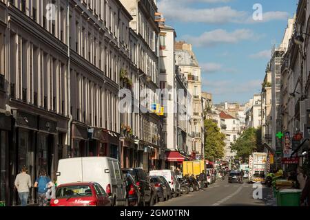 FRANCE PARIS (75) 11ÈME ARRONDISSEMENT, RUE OBERKAMPF Banque D'Images