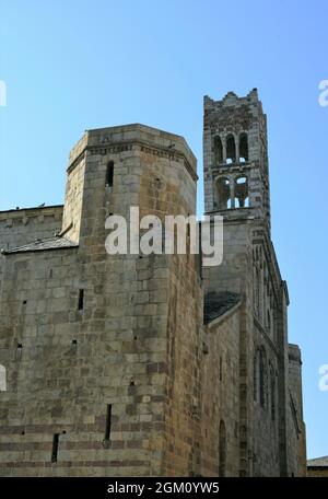 Cathédrale de Santa Maria de la Seu d'Urgell dans la province de Lerida, Catalogne, Espagne Banque D'Images