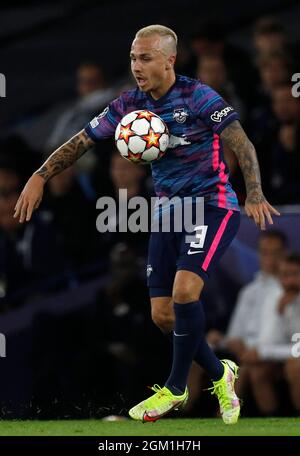 Manchester, Angleterre, 15 septembre 2021. Angelino de Leipzig lors du match de l'UEFA Champions League au Etihad Stadium de Manchester. Crédit photo à lire: Darren Staples / Sportimage crédit: Sportimage / Alay Live News Banque D'Images