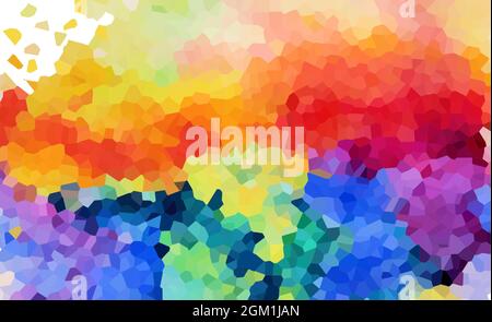 Mosaïque multicolore. Arrière-plan Rainbow. Illustration vectorielle Illustration de Vecteur