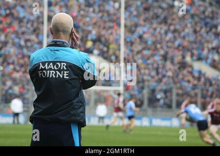 Une photo prise le jour de la finale de la Gaelic football National League à Croke Park Dublin Banque D'Images