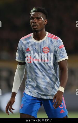 Berne, Suisse, 14 septembre 2021. Paul Pogba de Manchester United lors du match de la Ligue des champions de l'UEFA à Stadion Wankdorf, Berne. Le crédit photo devrait se lire: Jonathan Moscrop / Sportimage Banque D'Images