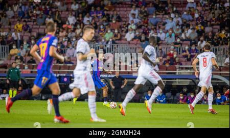 Memphis Depay (Barca) FC Barcelone - FC Bayern München 14.09.2021, Fussball; UEFA, Ligue des champions, saison 2021/22 Foto: Moritz Müller Copyright (n Banque D'Images