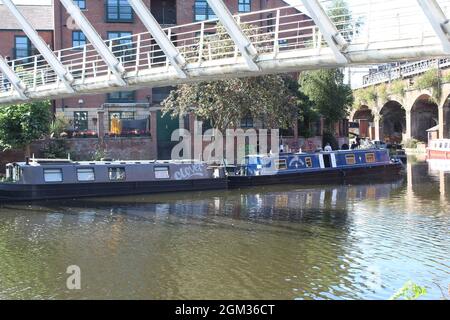 Canal à Castlefield, Manchester Banque D'Images