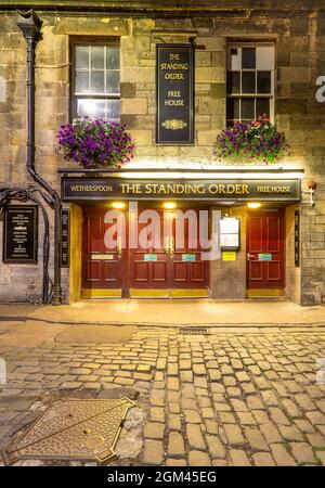 Bar et restaurant de l'ordre, Rose Street Entrance, Édimbourg, Écosse, Royaume-Uni Banque D'Images