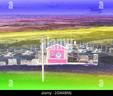 Glace au bord de la mer Banque D'Images