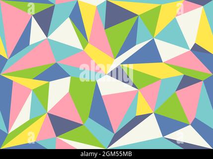 Motif polygonal géométrique vectoriel. Motif vectoriel moderne avec polygones colorés. Texture des polygones. Illustration de Vecteur