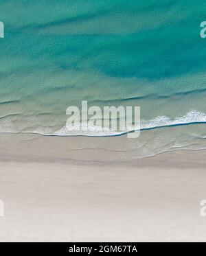 Vue de haut en bas de l'incroyable plage de Noah Beach - Queensland - Australie Banque D'Images