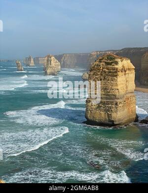 Côte du Pacifique et douze Apôtres - Australie Banque D'Images