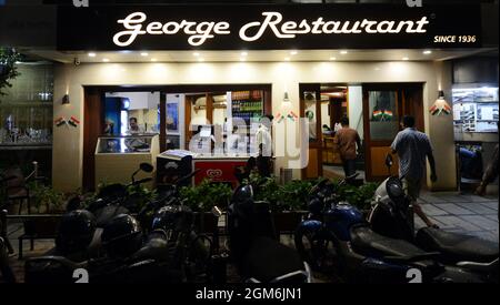 restaurant george à Pune, Inde. Banque D'Images