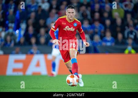 LEICESTER, ANGLETERRE - SEPTEMBRE 16 : Piotr Zielinski de SSC Napoli lors du match de groupe C de l'UEFA Europa League entre Leicester City et SSC Napoli à Banque D'Images