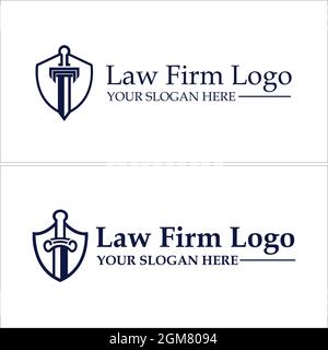 Logo du cabinet d'avocats Illustration de Vecteur