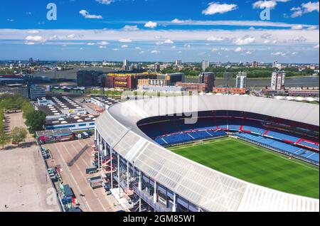 Rotterdam, pays-Bas - juin 2021 : de Kuip, célèbre stade de Feyenoord Rotterdam Banque D'Images