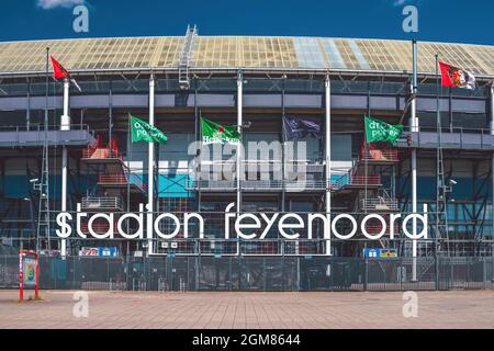 Rotterdam, pays-Bas - juin 2021 : de Kuip, célèbre stade de Feyenoord Rotterdam Banque D'Images