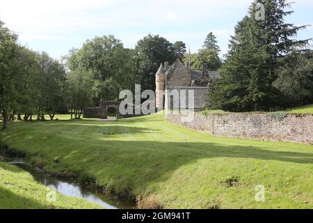 Rovallan Castle, Ayrshire, Écosse, Royaume-Uni 16 sept 2021 Banque D'Images